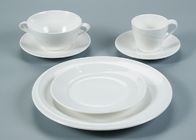 Nestable ODM 18pcs Hotel Ceramic Dinnerware Sets