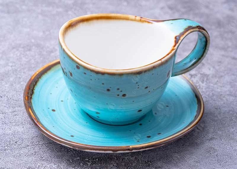 Afternoon Tea 90cc Ceramic Mug Cup And Saucers Hand Painted
