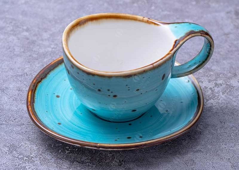 Afternoon Tea 90cc Ceramic Mug Cup And Saucers Hand Painted