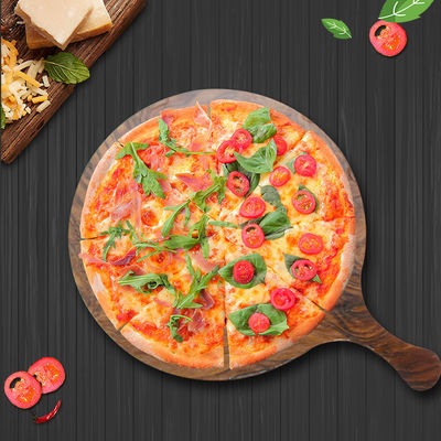 15,5 "Melamin Pizza Spatula Kürek Kesme Tahtası Sapı
